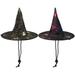 2Pcs Halloween Pet Hat Pet Witch Hat Pet Decorative Headdress Halloween Pet Decor Pet Caps