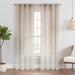 Eclipse Indus Printed Ombre Textured Light Filtering Grommet Curtains (2 Panels)