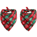 2 Pack Christmas Dog Bandana Holiday Cat Bandana Buffalo Plaid Flannel Bibs Scarfs for Dogs Cats - shape1