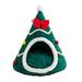 KYAIGUO Indoor Cat Bed Christmas Small Dog Bed Small Dog Kennel Puppy Bed with Removable Cotton Cushion Super Soft Pet Bed