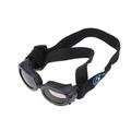Dog sunglasses Dog Sunglasses Eye Wear Protection Waterproof Pet Goggles UV Foldable Goggles with Strap Size S(Black)