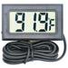 Walbest Digital Refrigerator Thermometer LCD Display Thermostat Oven Thermometer Freezer Electronic Temperature Hygrometer with Probe for Vehicle Fish Tank Aquarium Incubators Brooders Climb Pet