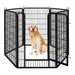 Dog Pen 6 Panels 47 Inch Puppy Playpen for Puppy/Rabbit/Small Animals Heavy Duty Pet Exercise Fence with Sturdy Structure Black