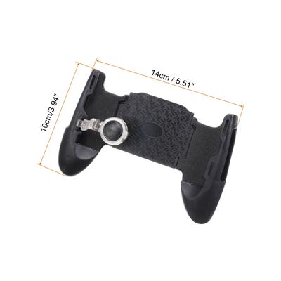 Mobile Game Controller Gaming Gamepad Joystick Phone Bracket 3 in 1 Portable - Black