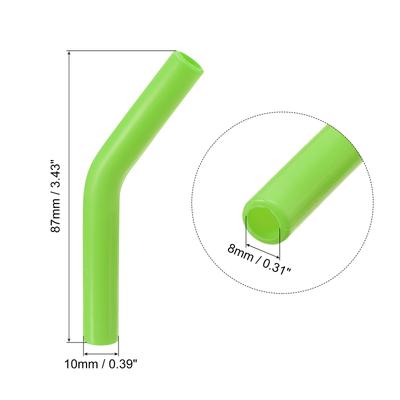 8pcs Silicone Straw Elbows Tip Fit for 6mm/0.24" OD Straws