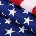 American Flag 3x5 Outdoor Heavy Duty - Premium US Flag 3x5 ft 100% in USA American flags for outside 3x5 USA Flag with Luxury Embroidered Stars 2 Brass Grommets (Premium 3X5 FT American Flag)