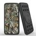 INFUZE Qi Wireless Portable Charger for iPhone 15 External Battery (12000 mAh 18W Power Delivery USB-C/USB-A Quick Charge 3.0 Ports Suction Cups) - Camo Tree