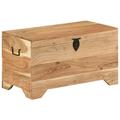 Anself Storage Chest Solid Acacia Wood