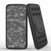 INFUZE Qi Wireless Portable Charger for iPhone 15 Plus External Battery (12000 mAh 18W Power Delivery USB-C/USB-A Quick Charge 3.0 Ports Suction Cups) - Digital Pixel Army Camo