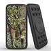 INFUZE Qi Wireless Portable Charger for iPhone 15 External Battery (12000 mAh 18W Power Delivery USB-C/USB-A Quick Charge 3.0 Ports Suction Cups) - Hunting Camo
