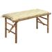 Aibecy Folding Patio Bench with Cushion 46.5 Bamboo