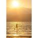 Hawaii-Kauai-Hanalei bay with paddle boarder at sunset by Sylvia Gulin (24 x 36)