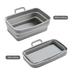 Air Fryer Silicone Liners Rectangular for Dual Air Fryer Basket Liners Reusable Silicone Pot Air Fryer Accessories