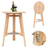 Htovila Foldable Bar Table 30.7 Fir Wood