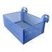 Poolside Storage Basket Foldable Above Ground Pool Storage Basket for Pool Toys Towels Beverages Poolside Organizer Pool Accessories for Above Ground Swimming Pool Blue