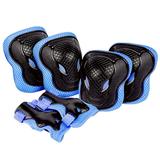 Kids Ski Bindings Adjustable Knee and Elbow Guard Set for Cycling Skiing Skating and Other Outdoor Activities