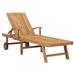 Anself Sun Lounger Solid Teak Wood