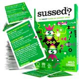 SUSSED The Wacky What Would I Do? Card Game - 200 Fun Conversation Starters - Family Party & Social Fun - Travel Size - Stocking Filler - Wild Green Deck