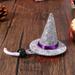 Mini Witch Hat Doll Cap Headwear Dollhouse Halloween Decor Wine Bottle Decor