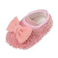 ZMHEGW Warm Shoes Baby Girls And Boys Soft Com table Shoes Toddler Bowknot Warming Shoes Little Boys Tennis Shoes Boy Shoes Size 6 Toddler Boy Shoes Size 1 Shoes Girls Size 9 Toddler Size 4