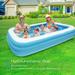 Minimanihoo 8.6 Ft Inflatable Pool 108 X 68 X 23 Full-Sized Swimming Pools Inflatable Kid Pools Blow up Pool Toddler Pool Family Pool for Baby Kiddie Adult Ages 3+ Outdoor Garden Backyard