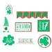 Miyuadkai Tray Decoration 1 Set Of St. Patricks Day Tiered Tray Decor Wooden Table Signs Green Block Party Wood Table Centerpieces With Holder For St. Patricks Home Holiday Decor dec Green