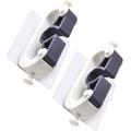 Broom Holder 2pcs Wall Mounted Organizer Heavy Duty Hangers Wall Shelf Organizer Mop Hanger Organizer Bathroom Broom Hook Organizer White Broom Organizer Broomstick