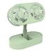 Dual Motor USB Rechargeable Folding Desk Fan Small Personal Desk Fan Strong Wind 360Â° Swivel Direction Quiet Mini Fan for Home Office Bedroom Desk