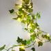 6.6ft 20 LED Solar Fairy Lights with Artificial Ivy Leaves Solar Plant Vine Lights Outdoor Vine String Lights Hanging Ivy Lights for Camping Party Garden Yard Fences Walls Windows