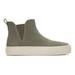 TOMS Women's Grey Suede Fenix Platform Chelsea Sneakers Shoes, Size 9.5