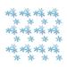 NUOLUX 2 Pack/600 Pcs Christmas Snowflake DIY Decorative Accessories Plastic Decor Supplies for Home Cafe Shop Bar(20mm Blue Style)