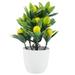 NUOLUX Artificial Lemon Tree Potted Plant Decor Artificial Fruit Lemon Tree Bonsai