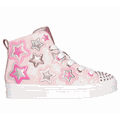 Skechers Girl's Twi-Lites 2.0 - Star Gloss Sneaker | Size 13.5 | Light Pink | Synthetic/Textile