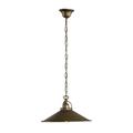 Chandelier Suspension Light Burnished Brass Cone 35 cm Furniture