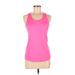 Nike Active Tank Top: Pink Solid Activewear - Women's Size Medium