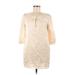 Mason Casual Dress - Shift: Ivory Print Dresses - Women's Size 6