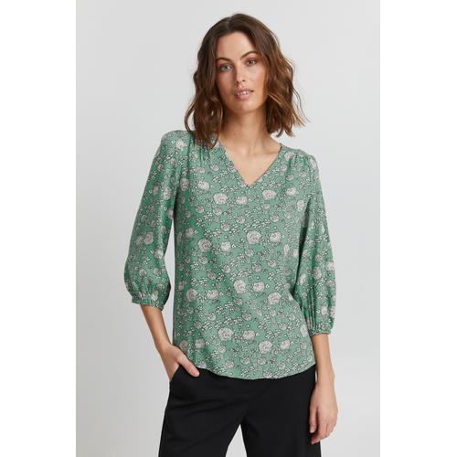 „Shirtbluse FRANSA „“Fransa FRFAMERL 1 Blouse – 20610390″“ Gr. l, grün (malachite green mix) Damen Blusen“