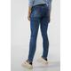 Comfort-fit-Jeans STREET ONE Gr. 36, Länge 32, blau (authentic indigo wash) Damen Jeans High-Waist-Jeans 4-Pocket Style