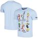 Unisex Freeze Max Light Blue Looney Tunes Family Collage T-Shirt