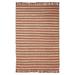 Orange 120 x 96 W in Area Rug - Dakota Fields Brandessa Chevron Handmade Flatweave Area Rug in/Beige Cotton/Jute & Sisal | 120 H x 96 W in | Wayfair