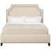 Vanguard Furniture Make It Yours Audrey/Asher Queen Bed Performance Fabric/Upholstered/Polyester in White | Wayfair 507BQ-PF_Sussex_153529_Bracket