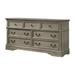 Charlton Home® Collingsworth 7 - Drawer 62.85" W Dresser in Wheat Wood in Brown/Gray | 36.25 H x 62.85 W x 18.15 D in | Wayfair