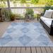 Gray 46 x 30 x 0.19 in Area Rug - Langley Street® Altair Indoor/Outdoor Area Rug w/ Non-Slip Backing Polyester | 46 H x 30 W x 0.19 D in | Wayfair