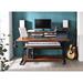 Brayden Studio® Bircan 66.97" Desk Computer Desk Bedroom Desk Music Desk w/ Keyboard Tray Wood/Metal in Brown | Wayfair