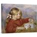 ZHENMIAO XINLEI TRADING INC Claude Renoir Playing by Pierre Auguste - Wrapped Canvas Print Canvas, in White | 30 H x 36 W x 2 D in | Wayfair