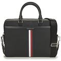 Tommy Hilfiger TH COATED CANVAS COMPUTER BAG men's Briefcase in Black