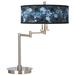 Giclee Gallery 20 1/2" Blue Seas Shade Modern LED Swing Arm Desk Lamp