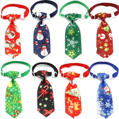 Pet Christmas Pet Bow Tie Pet Supplies Cat and Dog Bow Tie Pet Accessories Bow Tie Collar for Dogs