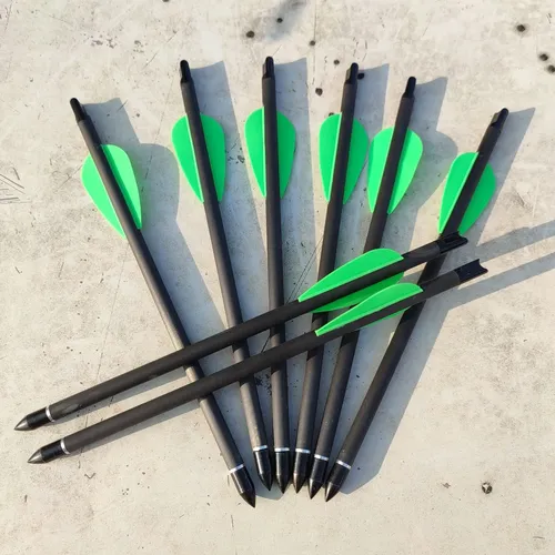 6/12/24Pcs 7 5-inch Bogenschießen Schrauben Reinem Carbon Pfeile Welle Armbrust Pfeil für Bogen und