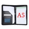 Tragbares Business-Portfolio Pad folio Ordner Dokumenten koffer Organizer A5 PU Leder mit